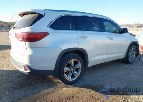 2015 Toyota Highlander Limited Platinum V6 из США, поврежденный, VIN 5TDYKRFH1FS078324